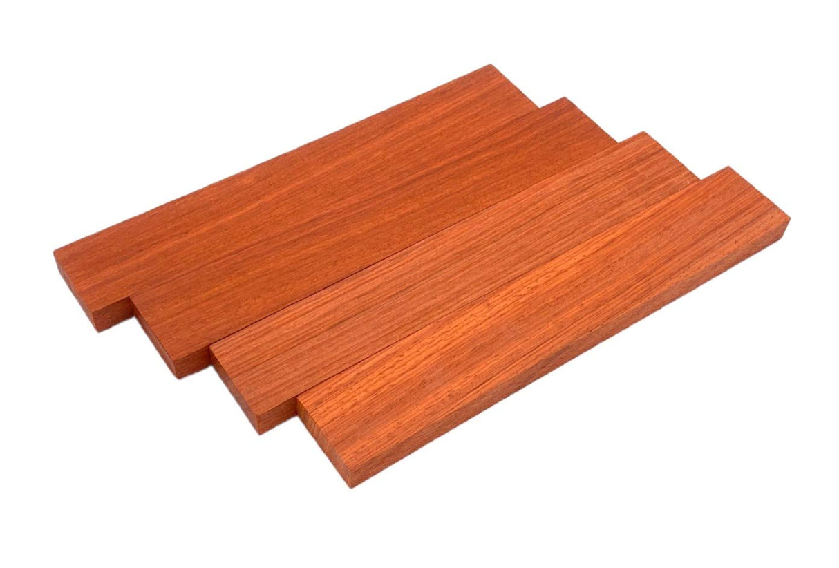 Padauk Lumber Board - 3/4" x 2" (4 Pcs) (3/4" x 2" x 12") Barrington Hardwoods