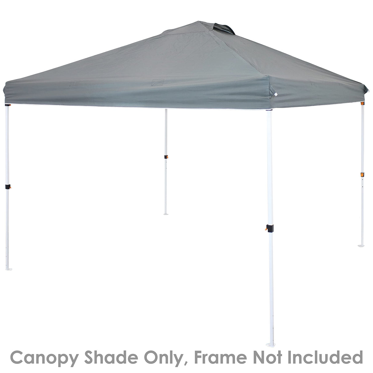 Sunnydaze Pop-Up Canopy Replacement Top - 12x12 Canopy Replacement Cover Only - Tent Shade Cover with Vent - Gray Sunnydaze