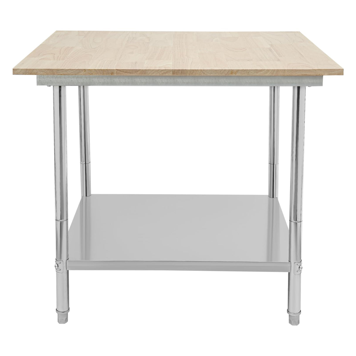 Maple Top Work Table, 36 x 30 x 34 Inch Commercial Butcher Block Wooden Workbench, Kitchen Island Table, Fits Restaurant, Warehouse, Home, Kitchen, Garage Hilberiazel