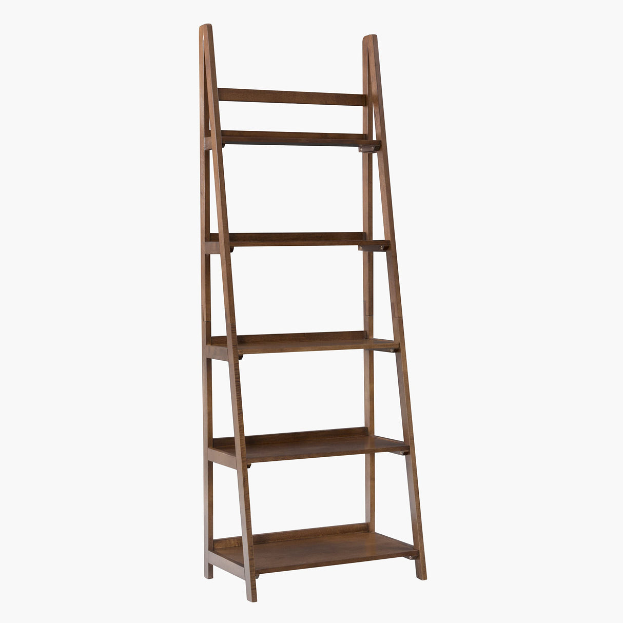 Melissa Mid-Century Bookcase, Walnut by Linon Large Linon