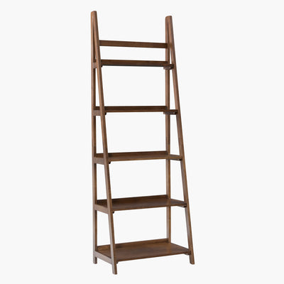 Melissa Mid-Century Bookcase, Walnut by Linon Large