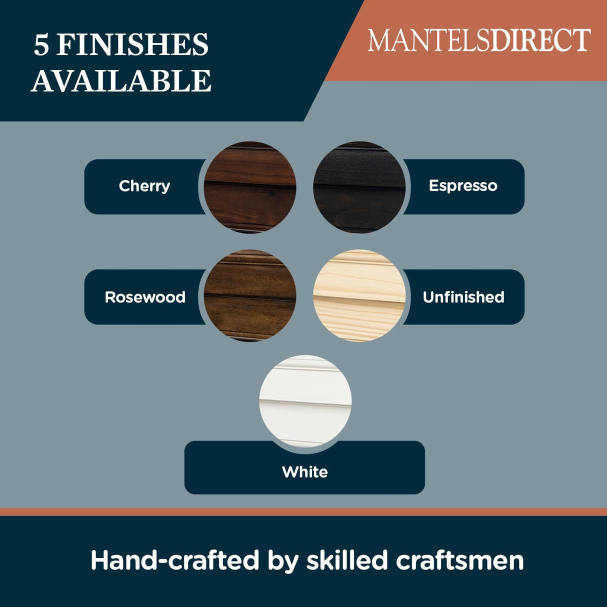 MANTELSDIRECT Mantels Direct Salem Wood Mantel Shelf with Arched Corbels - Espresso 48 Inch | Wooden Rustic Wall Mounted Shelf from Pine Wood - Perfect for Fireplaces, TVs & Décor MANTELSDIRECT