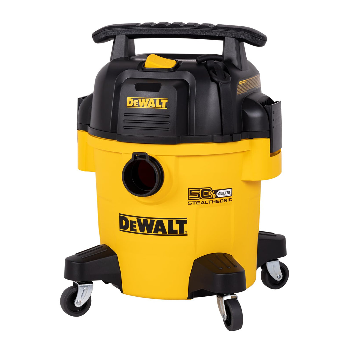 DEWALT 5 Gallon STEALTHSONIC Shop Vacuum Wet and Dry, Powerful Suction & Portable Shop Vac with Attachments, Ultra Quiet Wet Dry Vac for Home, Garage, Car, Workshop, Jobsite, DXV05P-QT, 4 Peak HP DEWALT