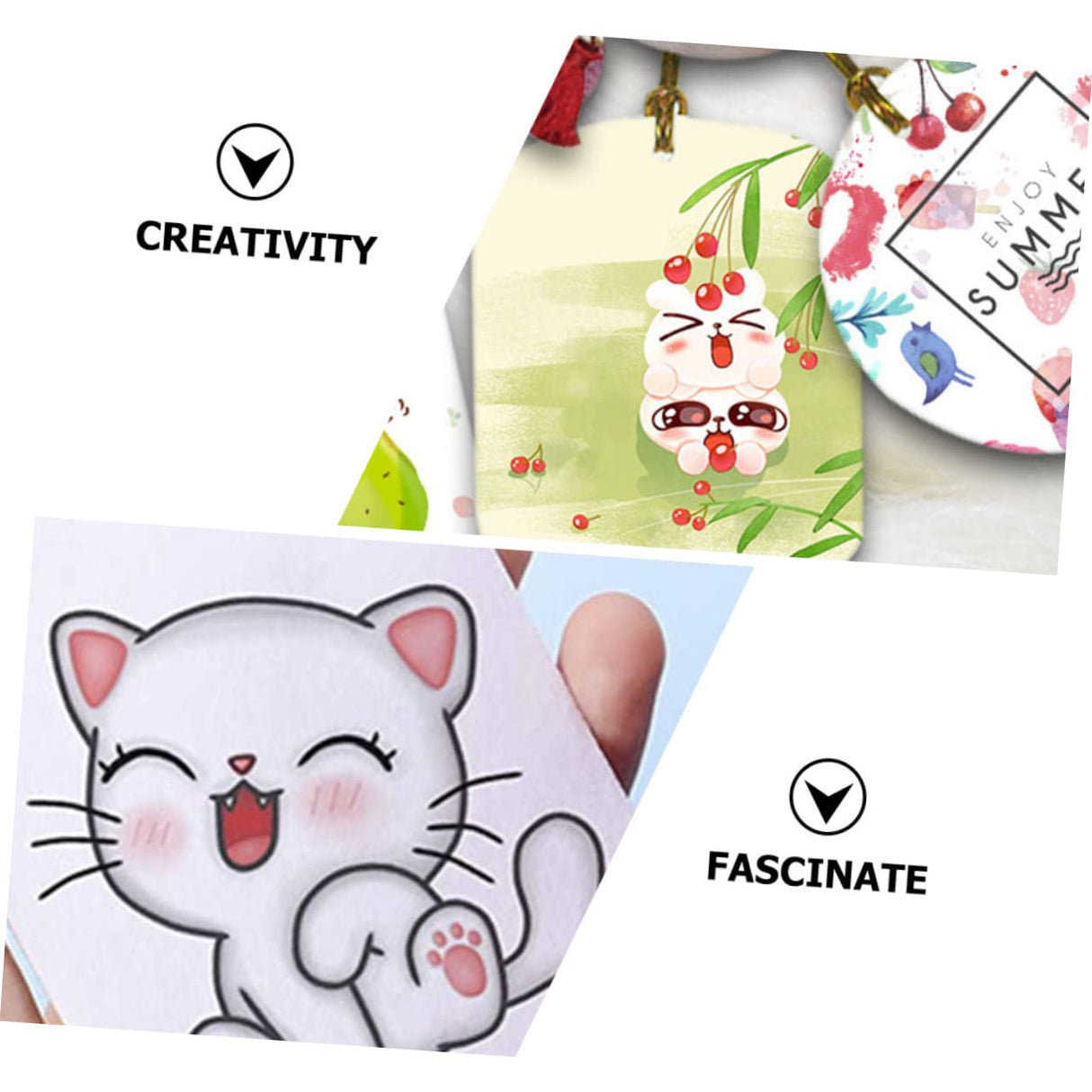 VINTORKY 1 Set Air DIY Sublimation Blanks Felt Car Sublimation Air Freshener Blank Car Air Freshener VINTORKY