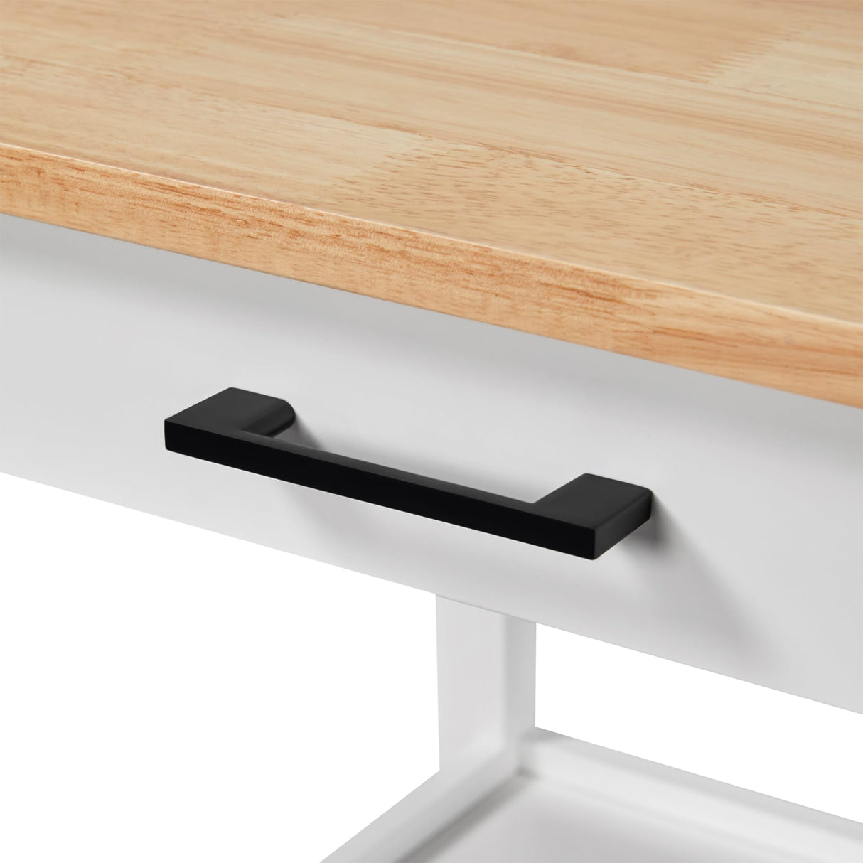 Yaheetech Rolling Kitchen Island with Single Door Cabinet, Kitchen Cart with Drawer on Swivel Wheels, Small Coffee Cart Microwave Stand with 3 Side Hooks for Dining Room, White Yaheetech