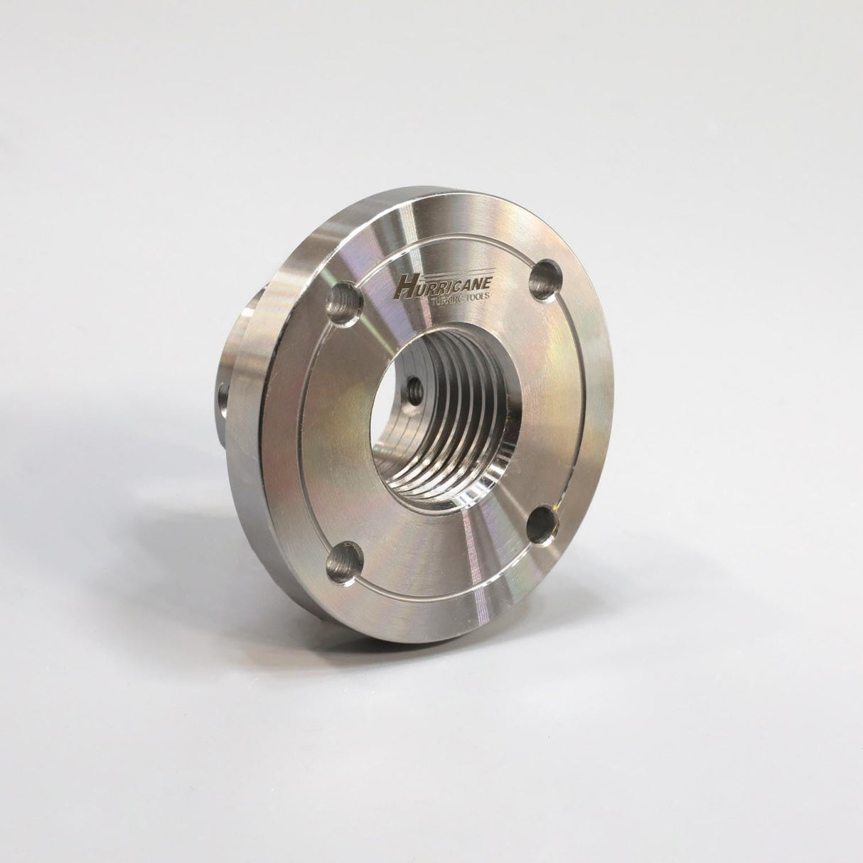 Hurricane Turning Tools, 3" Steel Faceplate For Wood Lathe, 1 1/4" x 8 TPI Hurricane Turning Tools