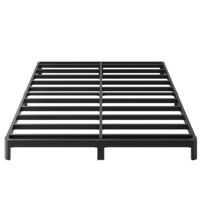 Yicensen 6 Inch Low Profile King Bed Frame with Rounded Corner Legs Heavy Duty Metal King Size Platform Bed Frame No Box Spring Needed, Easy Assembly, Noise Free, Black.