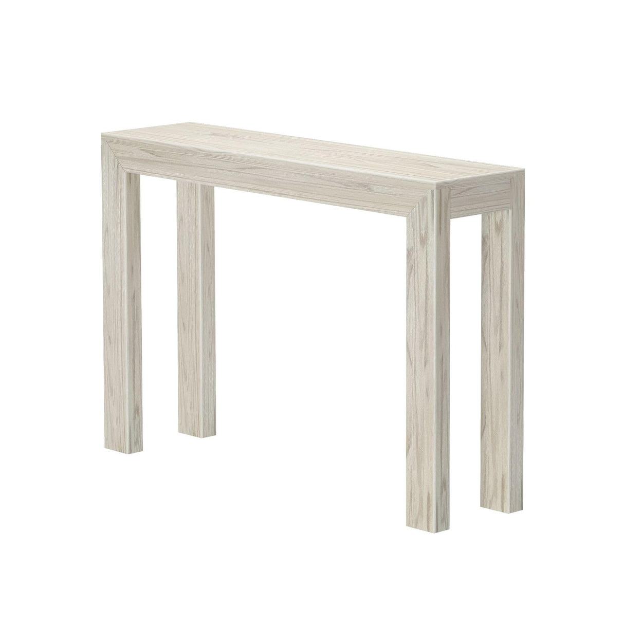 Plank+Beam Modern Solid Wood Console Table, 46.25 Inch, Sofa Table, Narrow Entryway Table for Hallway, Behind The Couch, Living Room, Foyer, Easy Assembly, Coastal White Plank+Beam