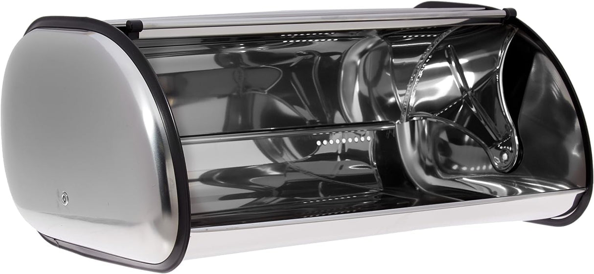 HOME IT Stainless Steel Bread Box for kitchen, bread bin, bread storage Bread holder 16.5x10x8 HOME IT