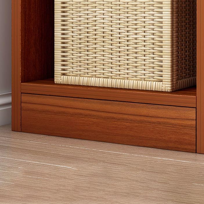 KWOKING Modern Narrow Corner Bookshelf – Stylish Engineered Wood Floor Bookcase for Small Spaces KWOKING