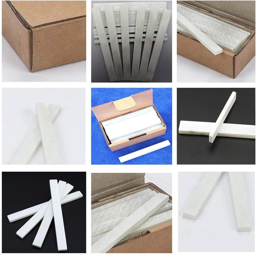 Flat White Soapstone Pencils 27 Pack Soapstone Refills Professional Welding Chalk for Welders & Textile Marking Tools Perfect for Making Removable Markings on Steel Cast Iron AIFUSI