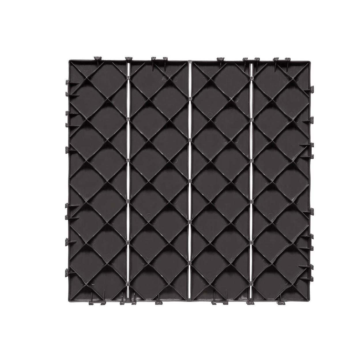 VEVOR Interlocking Deck Tiles, 54 Pack,12"x12" 54 sq. ft Plastic Waterproof Outdoor Flooring All Weather Use, Patio Floor Decking Covering Tiles for Porch Poolside Balcony Backyard, Dark Brown VEVOR