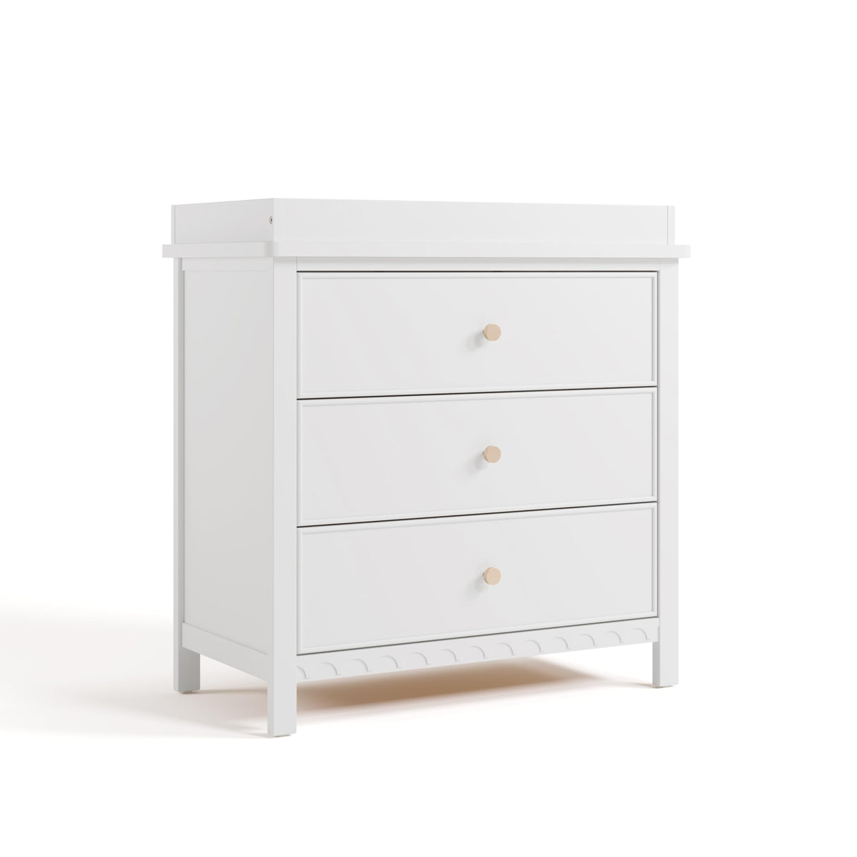 Graco Sasha 3-Drawer Chest with Changing Table Topper (White) – GREENGUARD Gold Certified, Nursery Bedroom Wood Chest with Spacious Storage, Interlocking Drawer System, Pre-Installed Tracks Graco