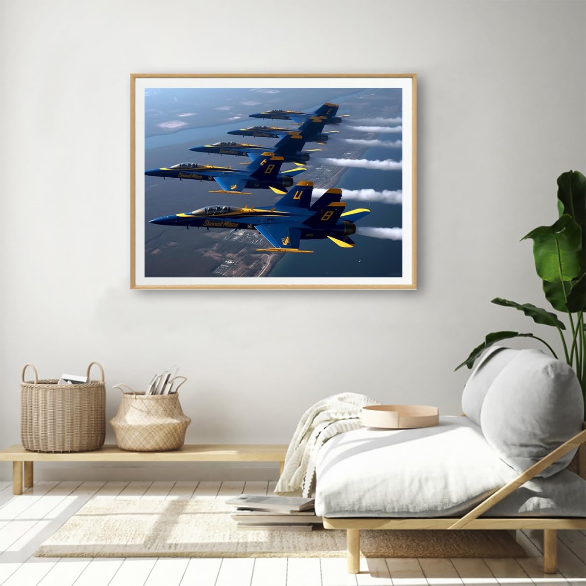 YEEIFFD DIY 5D Diamond Art Kits Painting for Adults US Military Aircraft Jet Aviation Airplane 12x16inches YEEIFFD