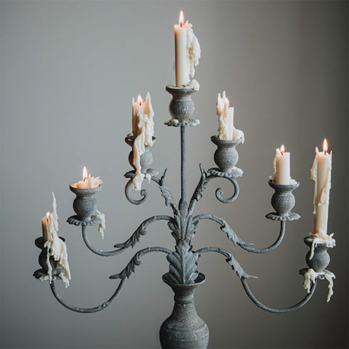 TOPYS 6 Holes Long Cylinder Silicone Candle Molds, Pillar Cylinder Shape Mold for Aromatherapy Candle Soy Wax Soap Clay Craft Plaster Resin Handmade Crafts Gifts Birthday Cake Decor(5.9in) TOPYS