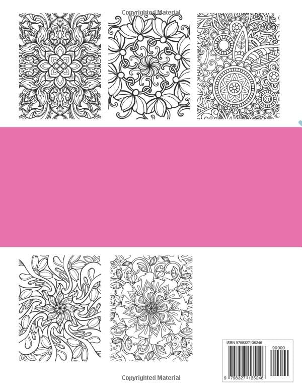 Floral Coloring Book: For Mindfullness and Relaxation WoodArtSupply