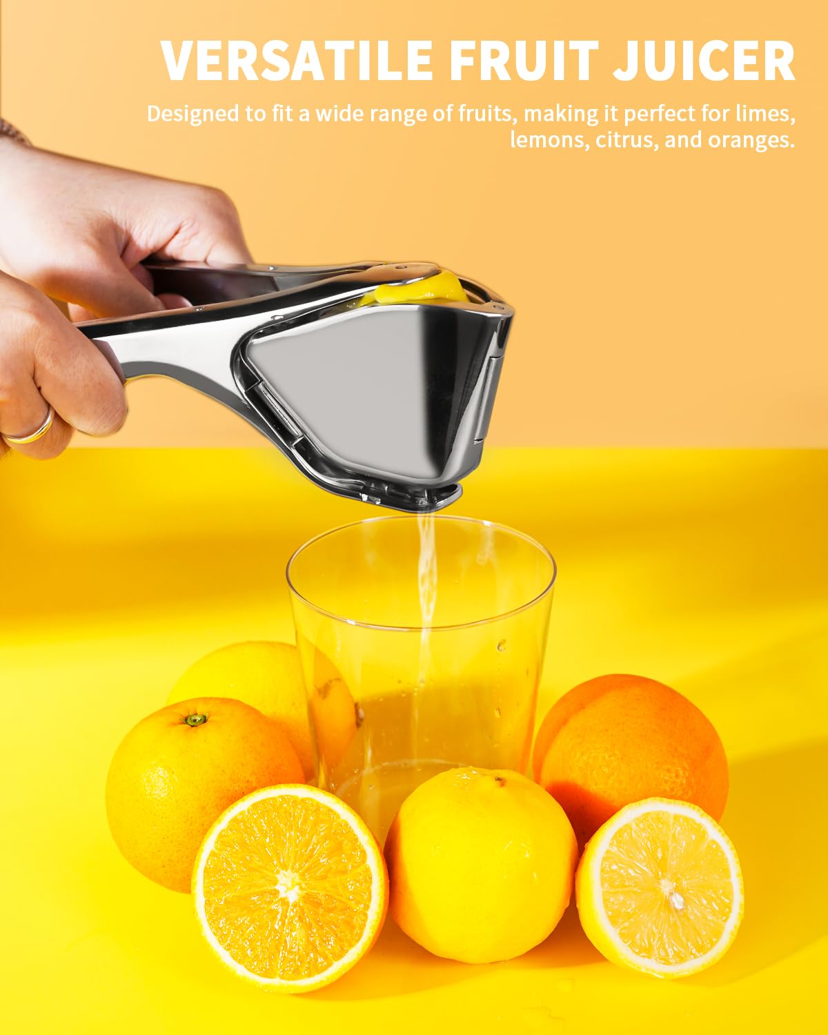 Bagrox Lemon Squeezer, Stainless Steel Lemon Juicer, Manual Juicer for Lemon Citrus Lime Orange, Handheld citrus Squeezer Bagrox