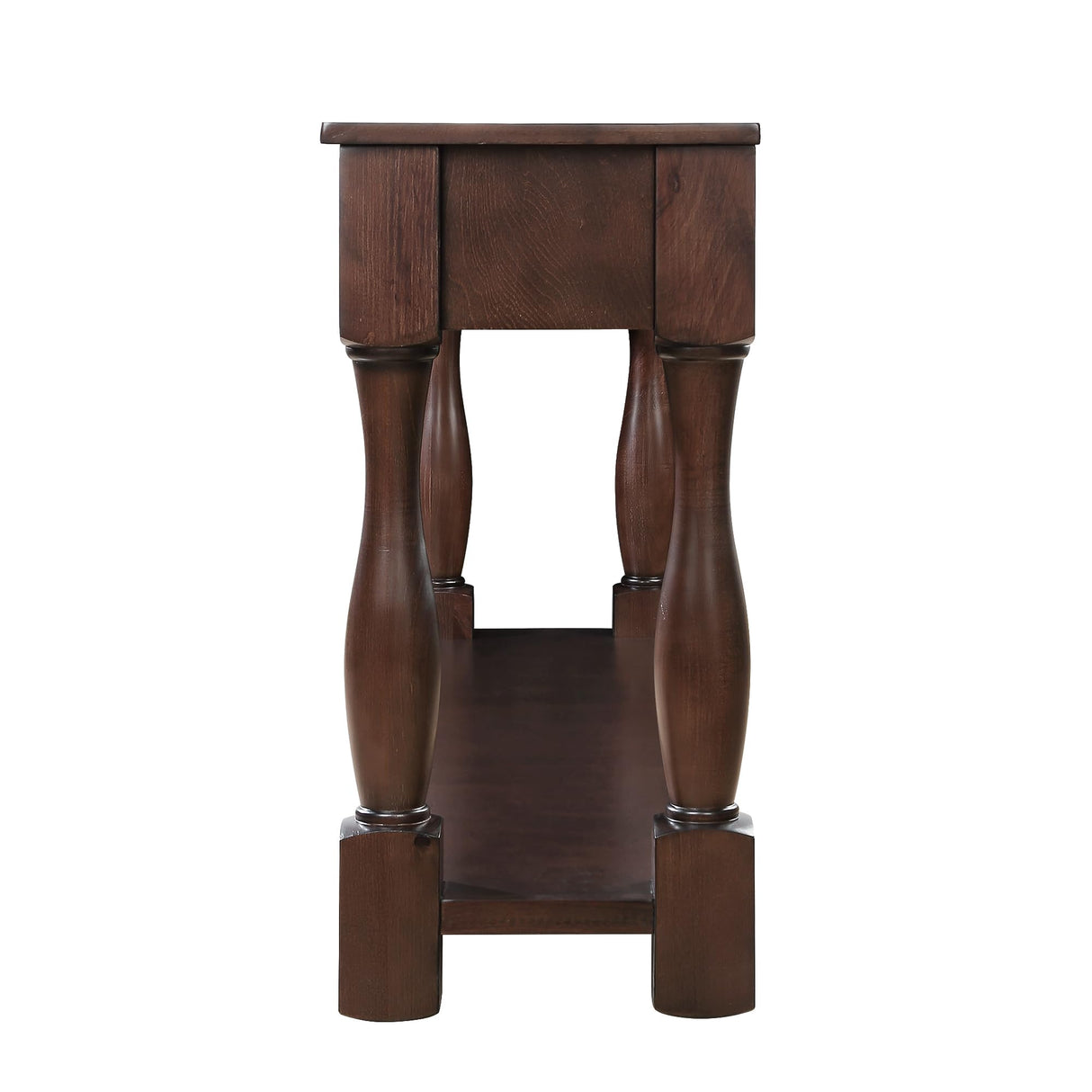 Merax Long 63" Console Sofa Table with 3 Drawers and 1 Bottom Shelf, Light Espresso Merax