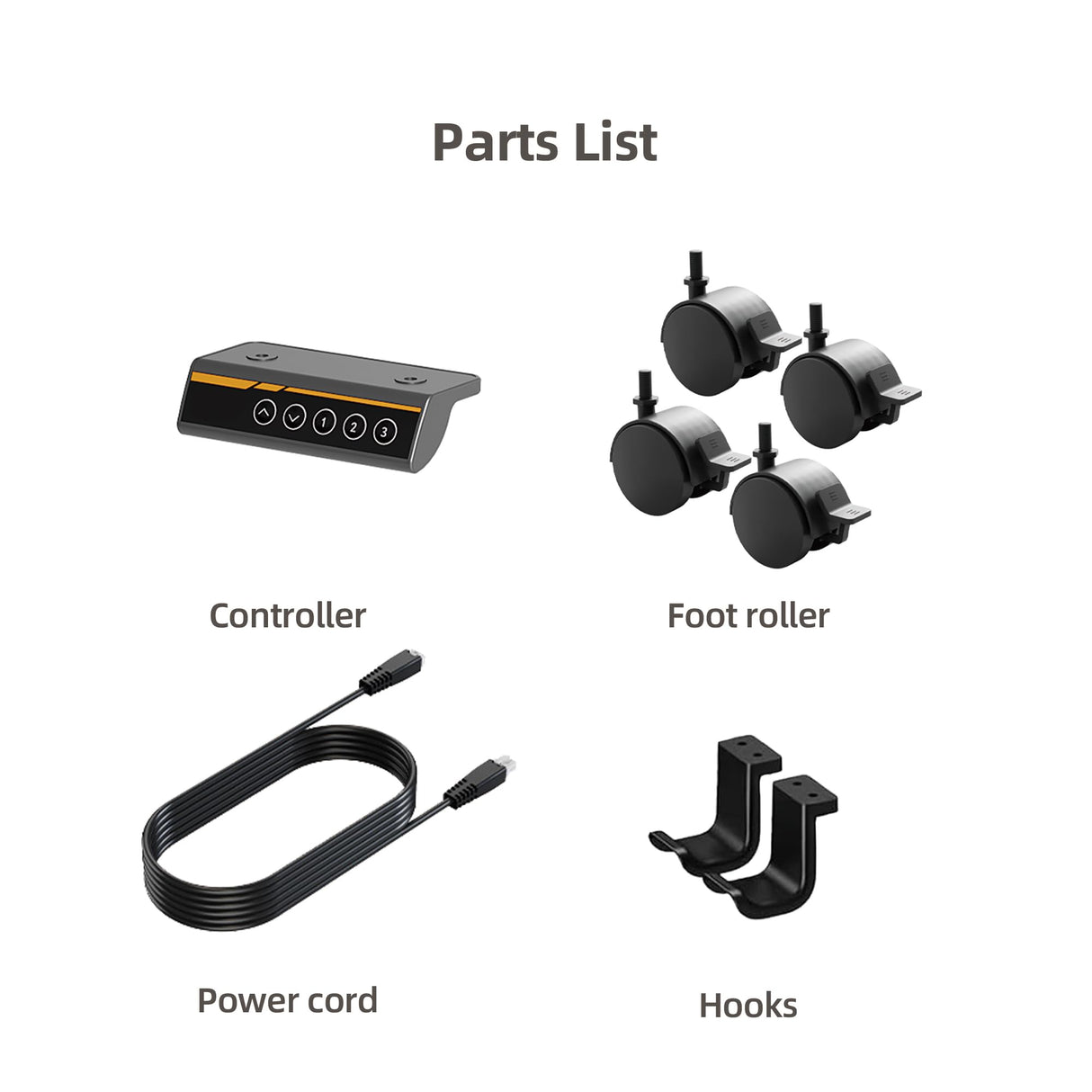 Claiks Standing Desk Frame, Electric Stand Up Desk Legs Frame Workstation Up to 63",T-Shaped Adjustable Standing Computer Desk for Home and Office, (Black Frame only) Claiks