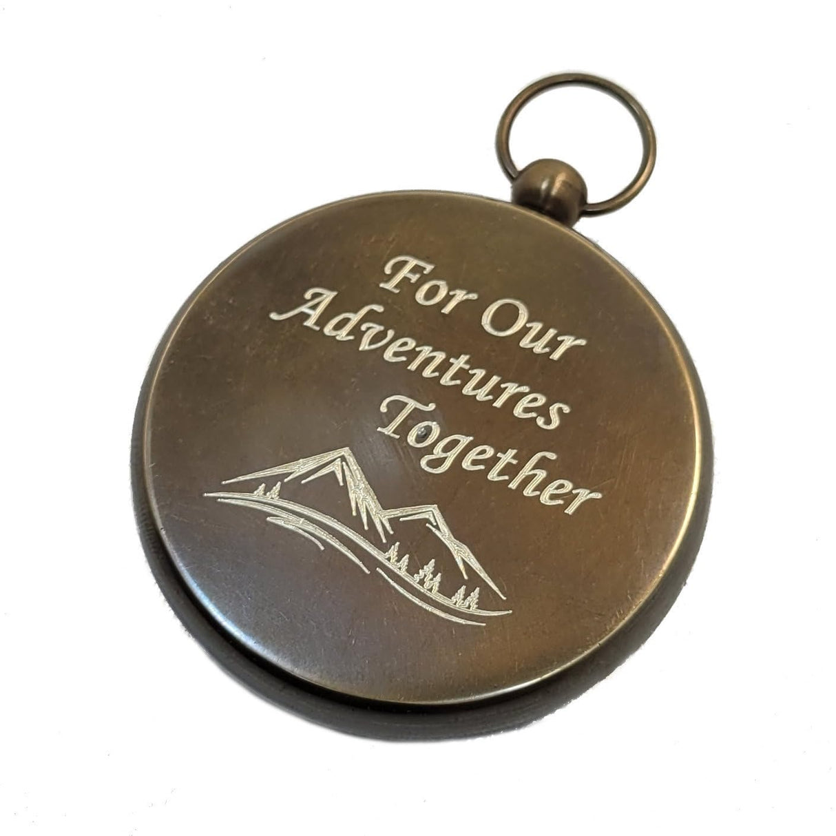 Engraved Anniversary Compass Gifts for Him, Men, Husband, Boyfriend | Personalized Compass Gift with Optional Laser Engraved Wood Box (FBA - Adventures) Stanley London