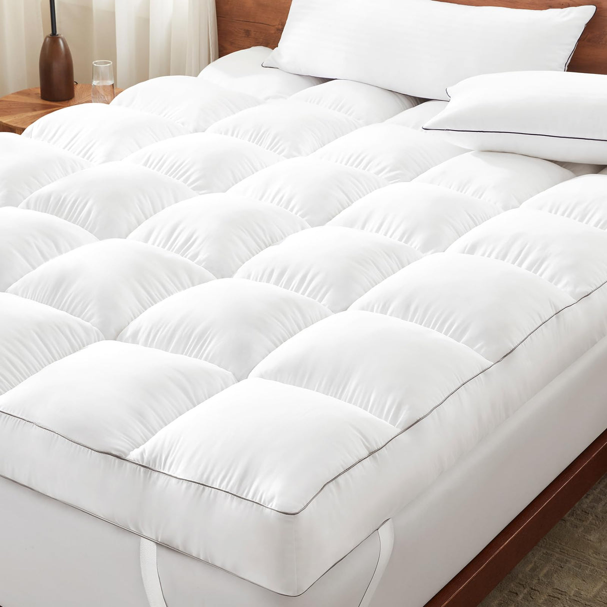 Decroom 5 Inch Memory Foam Mattress Topper Twin Size, Filled with Breathable Memory Foam Pillow Topper, Soft Fluffy Supportive Bed Mattress Pad for Back Pain Relief, 75x39x5 Inch Decroom