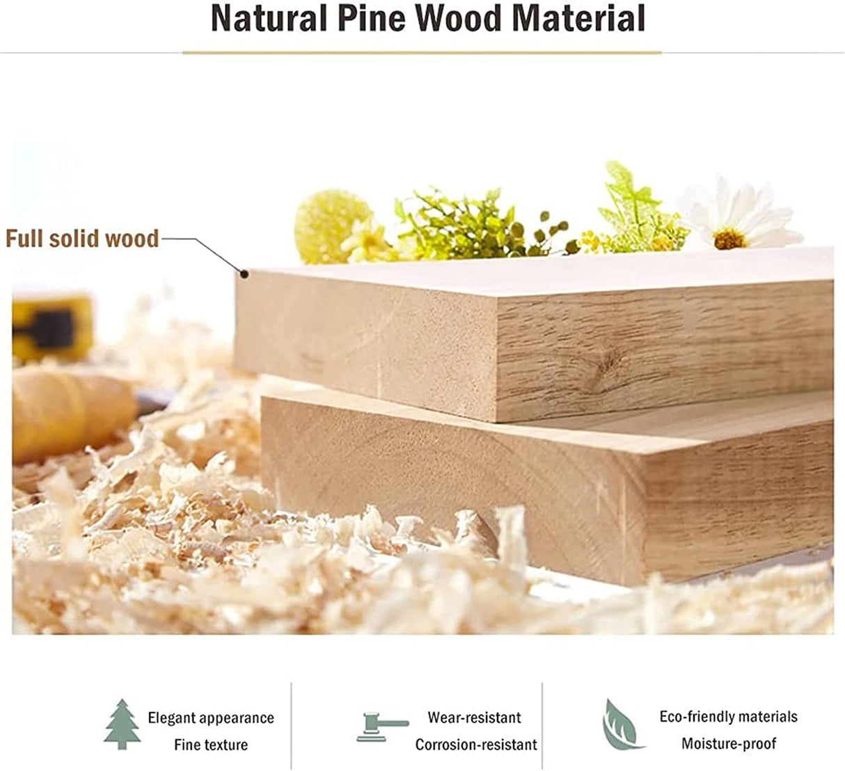 FUYAO Natural Solid Wood Louvered Saloon Swing Door, 105cmWidthx70cmHigh Handmade Cafe Swinging Door with Metal Hinges, Two-Way Open Partition Door for Kitchen Balcony FUYAO