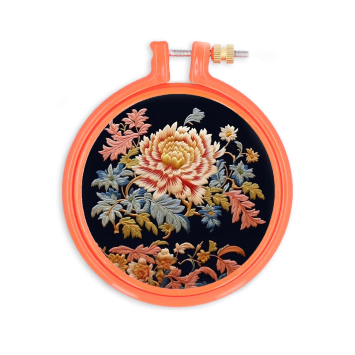 Embroidery Hoop, 4 Inch Cross Stitch Hoop Plastic Circle Embroidery Rings for Embroidery Art Craft Sewing (Random Color) Cyrank