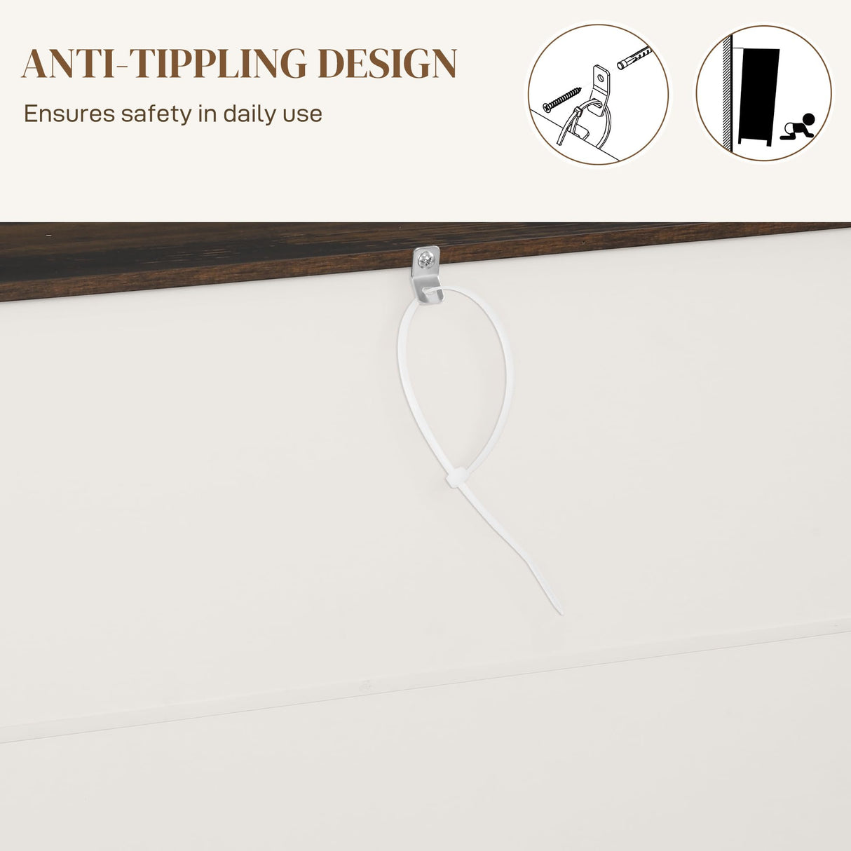 HOMCOM 60" Farmhouse Sideboard Buffet Cabinet with Storage, Kitchen Cabinet with 2 Sliding Barn Doors, 4 Deep Drawers and 2 Adjustable Shelves, Coffee Bar Cabinet, Distressed Cream White HOMCOM