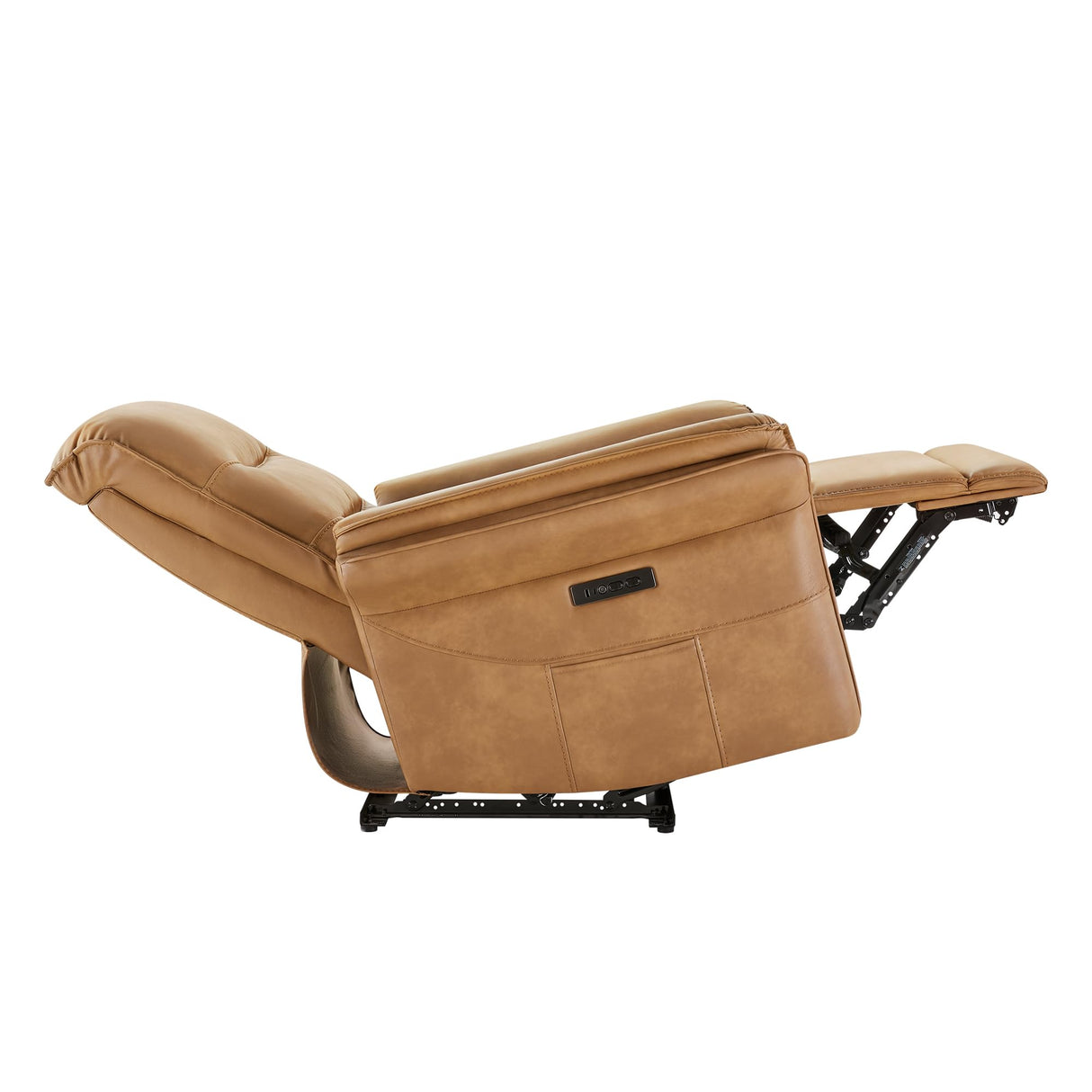 KISLOT Power Recliner Chair with Adjustable Headrest and Footrest, Leather Reclining Chair with USB/Type-C Charging, Modern Electric Recliner for Adults Living Room Bedroom KISLOT