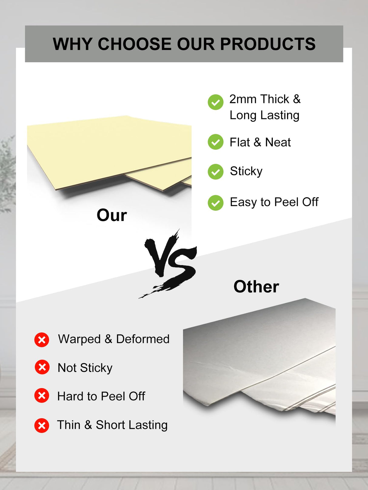 Upgraded 4 Pack Self Stick Mounting Board, No Acid 11 X 14 inch Sticky Board for Cross Stitch, Self Adhesive Photo Backing Supplies for Framing Picture Embroidery Needlework Craft Mogisoniric