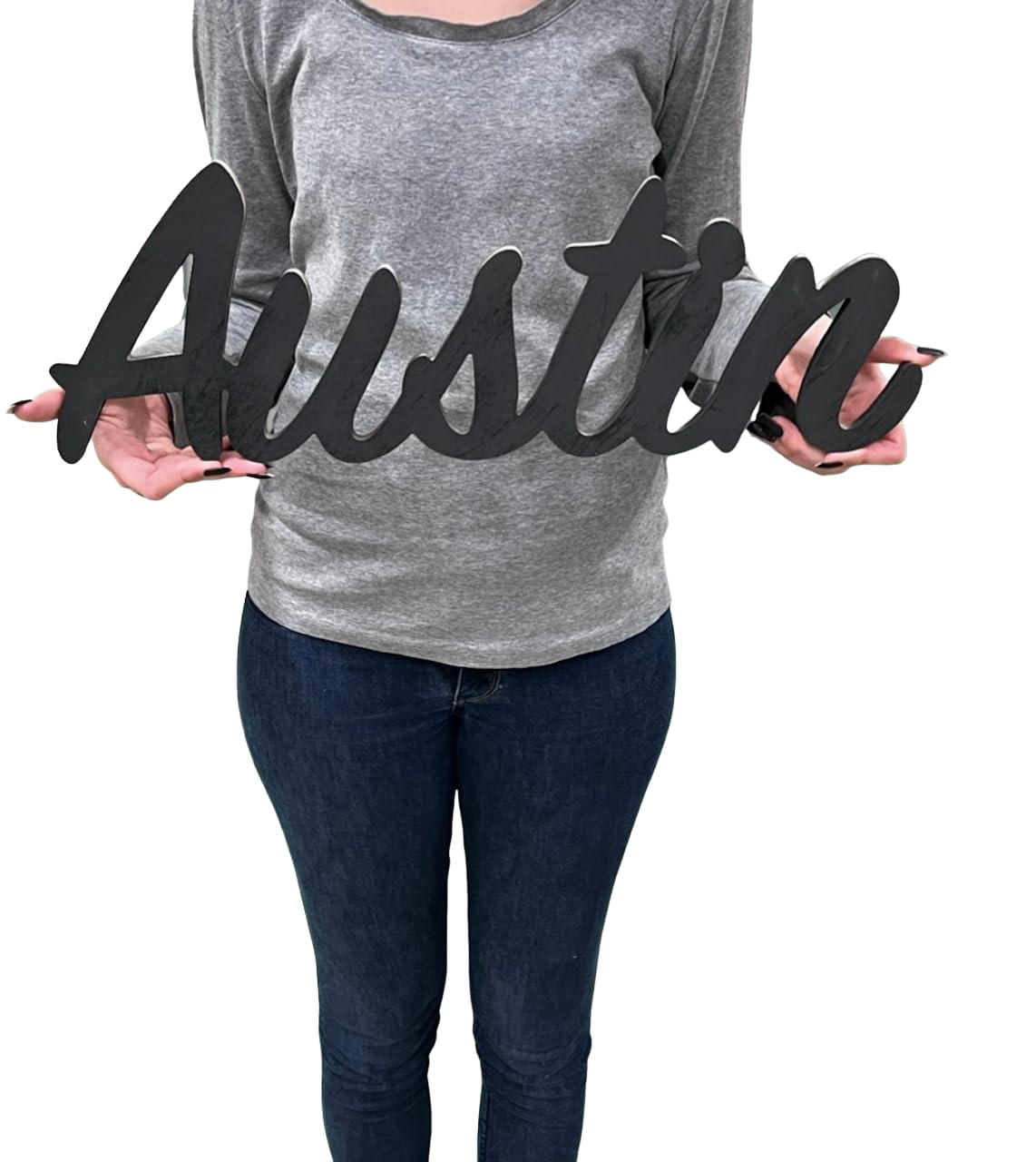 Personalized Nursery Name Signs, Baby Name Decor for boys or girls, Large wooden names, any name or word can be cut WoodArtSupply