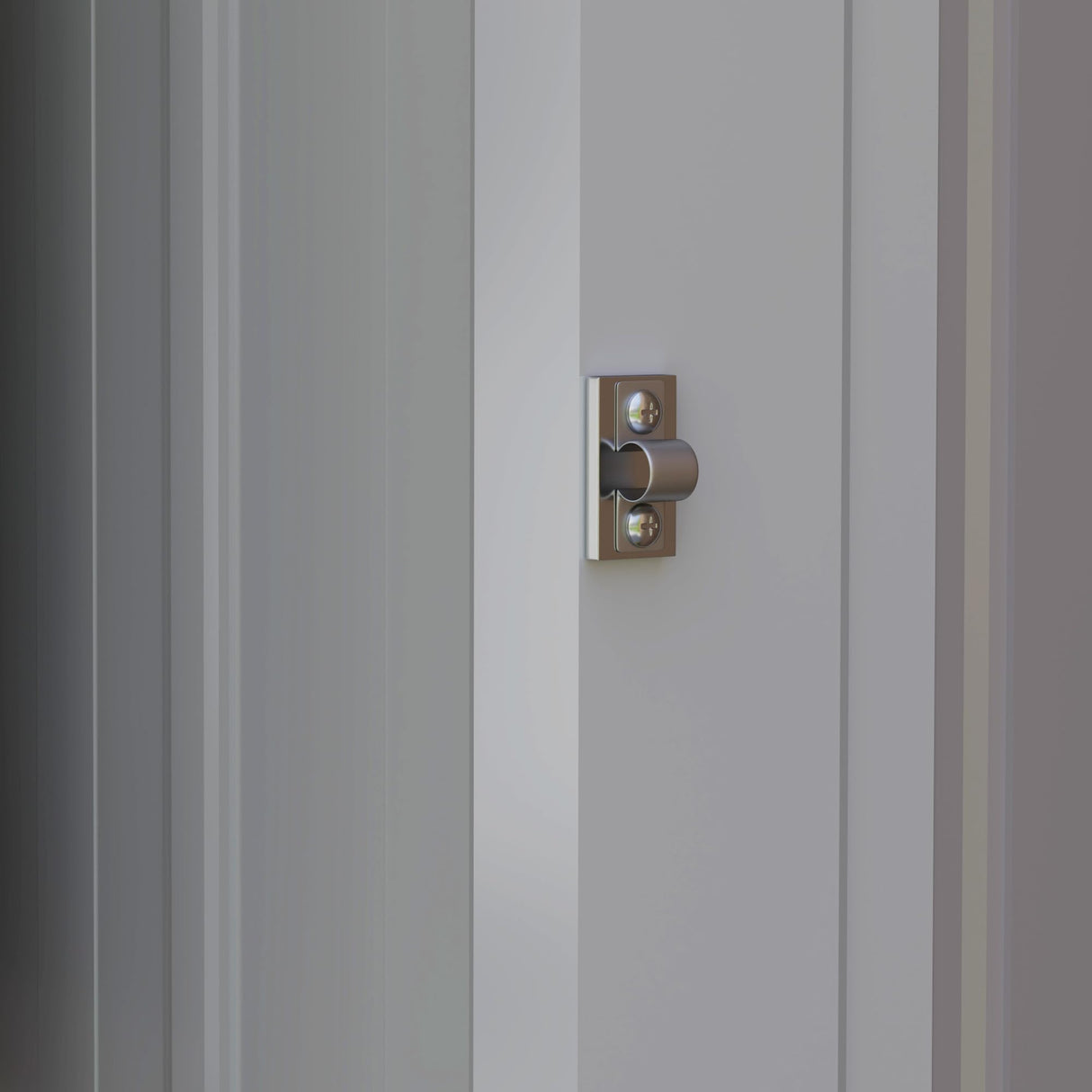 Outsunny 4' x 7.7' Metal Outdoor Storage Shed, Lean to Storage Shed, Garden Tool Storage House with Lockable Door and 2 Air Vents for Backyard, Patio, Lawn, Light Gray Outsunny