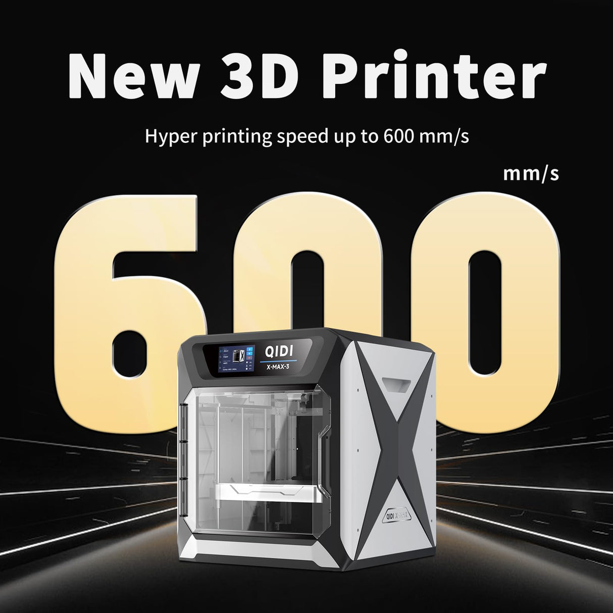 QIDI X-MAX3 3D Printer Bundle Comes with QIDI PLA Filament Black R QIDI TECHNOLOGY