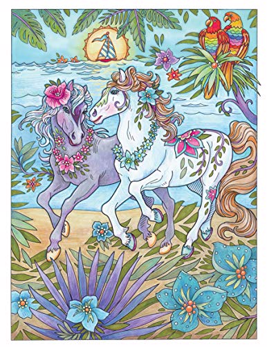 Creative Haven Dream Horses Coloring Book: Relax & Find Your True Colors (Adult Coloring Books: Animals) Dover Publications
