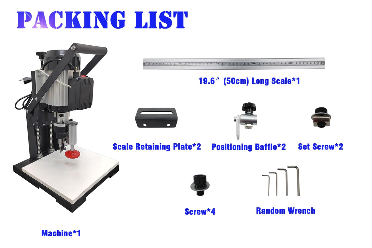 INTSUPERMAI Portable Electric Hinge Drill with Self Stop Pneumatic Hinge Boring Insertion Machine Hinge Drilling Hole Machine Drilling Puncher Combined Drill 45-9.5 110V INTSUPERMAI