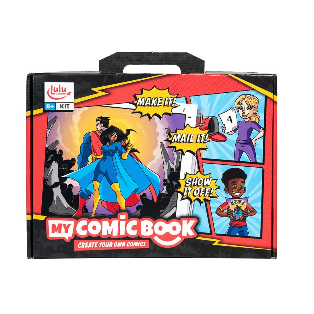 Lulu Jr. My Comic Book Making Kit, Multicolor, 6.75" x 10.25" Lulu Jr.