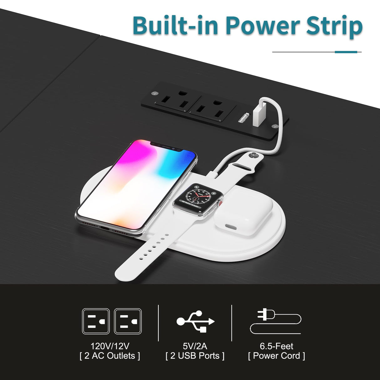 LUMTOK 55" W 2-in-1 Dresser with Hanging Rack, 10 Drawers Dresser for Bedroom,Dressers with Fabric Drawers,LED Lights, Charging Station and Hanging Racks for Bedroom LUMTOK