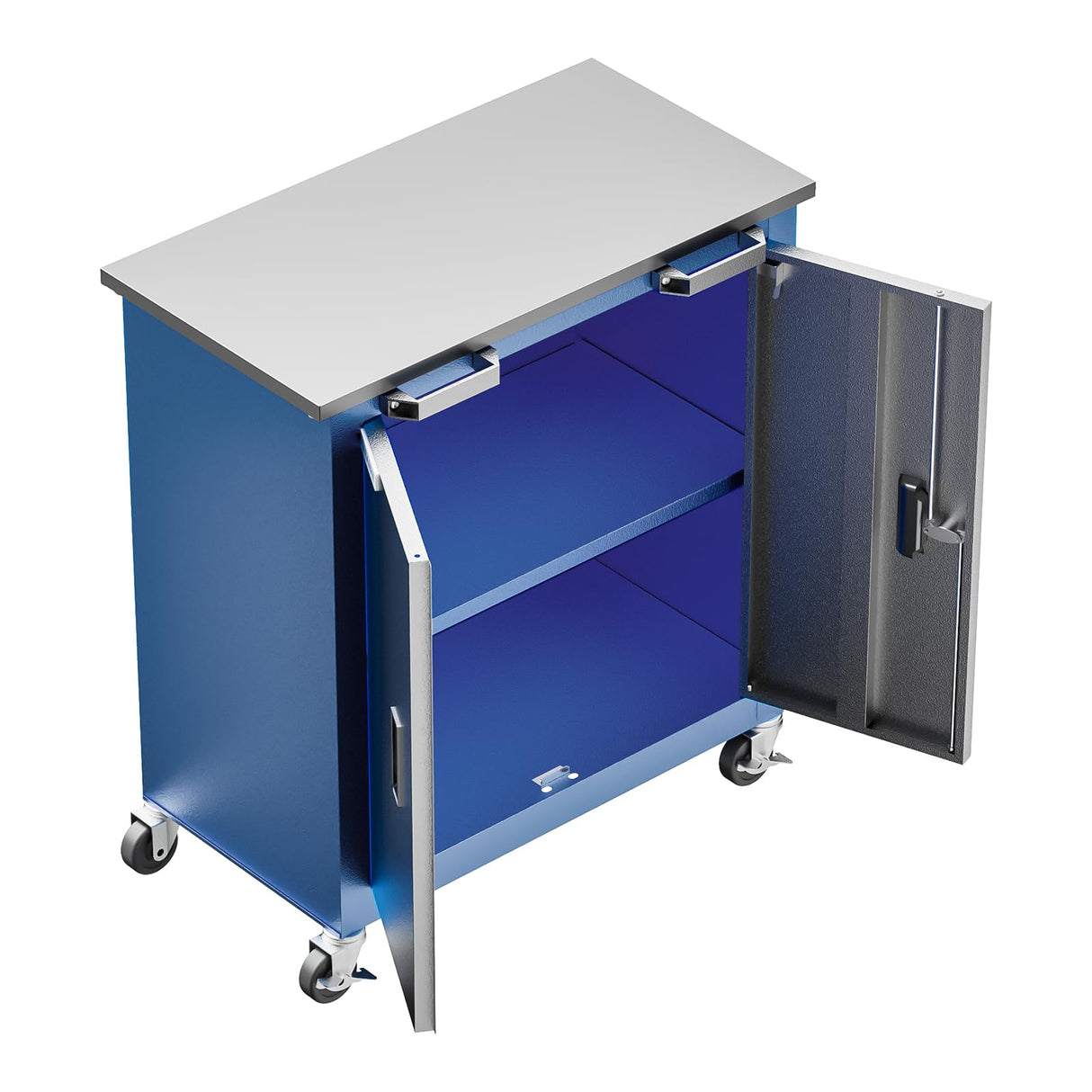 LARBANKE Combination Tool Cabinet,3 Different Types of Tool Cabinets with Connecting Buckle:5-Drawer/7-Drawer/Double-Door Tool Cabinet,Individually Usable,Large Rolling Tool Chest with Wheels LARBANKE