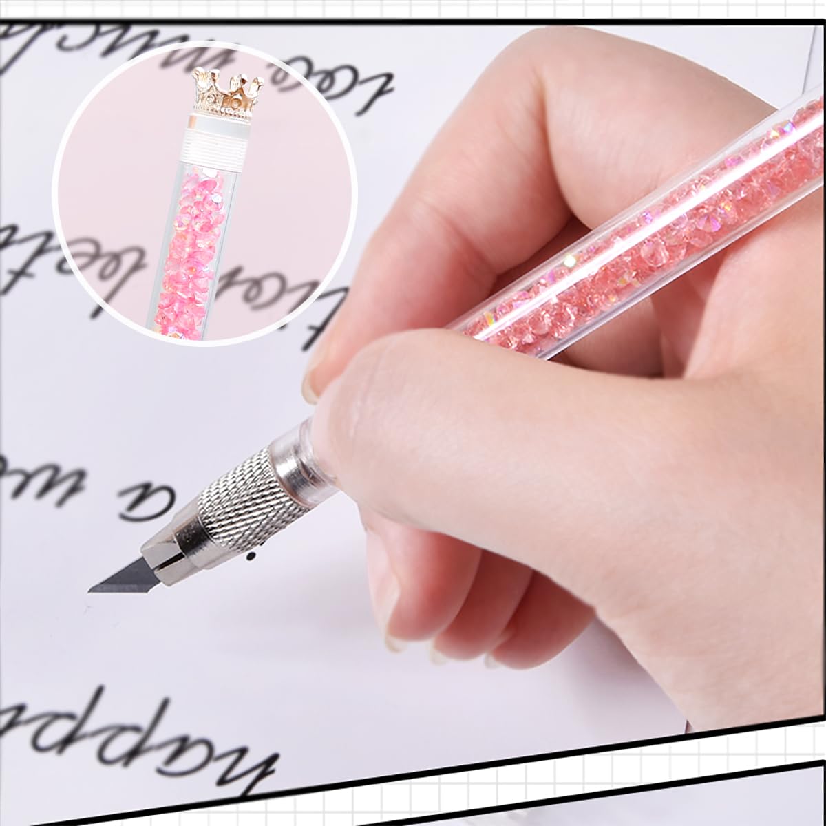 Arvakr Scrapbooking Tools, Scrapbook Supplies with Sticker Tweezers, Glue Pen for Crafting, Card Making, Sticker Cutter, Paper Craft Arvakr