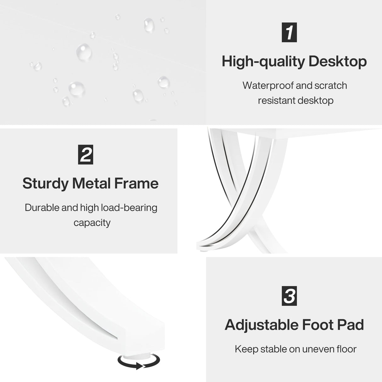 Tribesigns 13FT Conference Table for 12-16 People, 157 inch Long Rectangular Seminar Table with Strong Metal Frame, Business Furniture Boardroom Desk for Office Meeting Conference Room (4PCS, White) Tribesigns