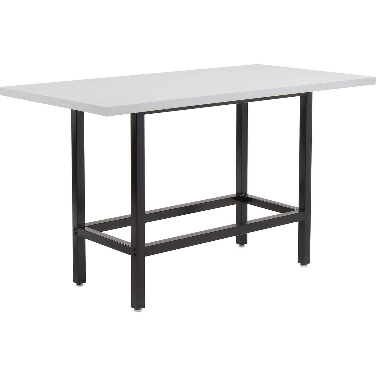 Global Industrial Interion Standing Height Table with Power - 72"L x 36"Wáx 42"H - Laminate - Gray (695431) Nexel