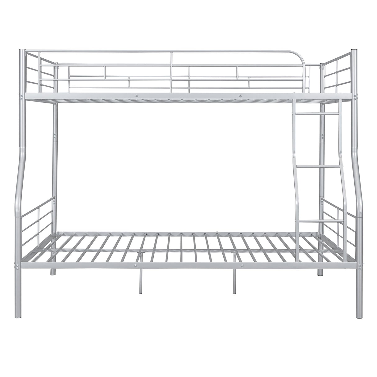 Harper & Bright Designs Full XL Over Queen Bunk Beds for Adults, Heavy-Duty Metal Bunk Bed Full XL Over Queen Size for Boys Girls Teens Bedroom Dormitory,Can be Divided into Two Beds, Silver Harper & Bright Designs