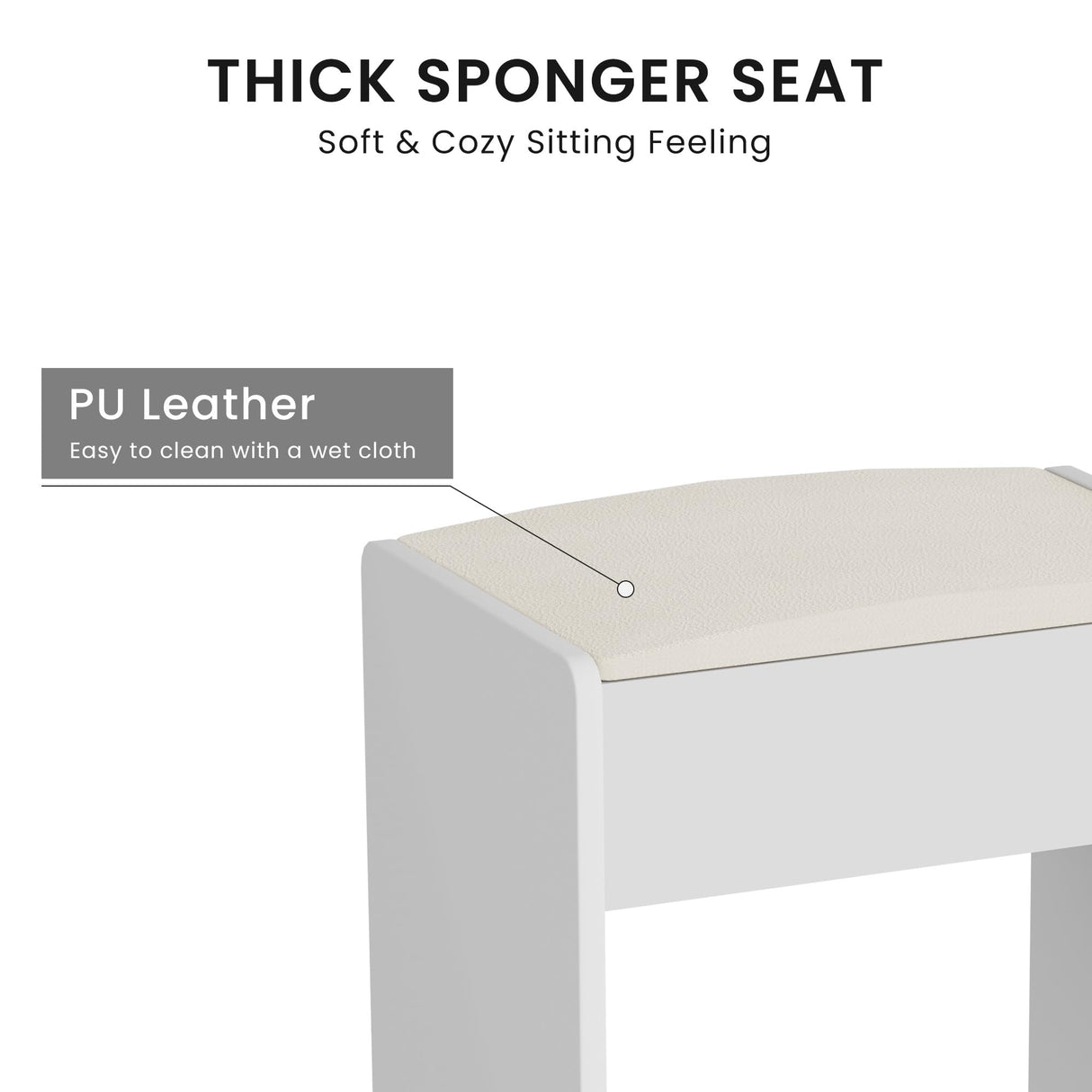 Vanity Desk with Large LED Mirror, Large Vanity Table with Charging Station, Makeup Vanity Desk with Drawers for Bedroom Dressing Room, Women Girls (White) Wanttii