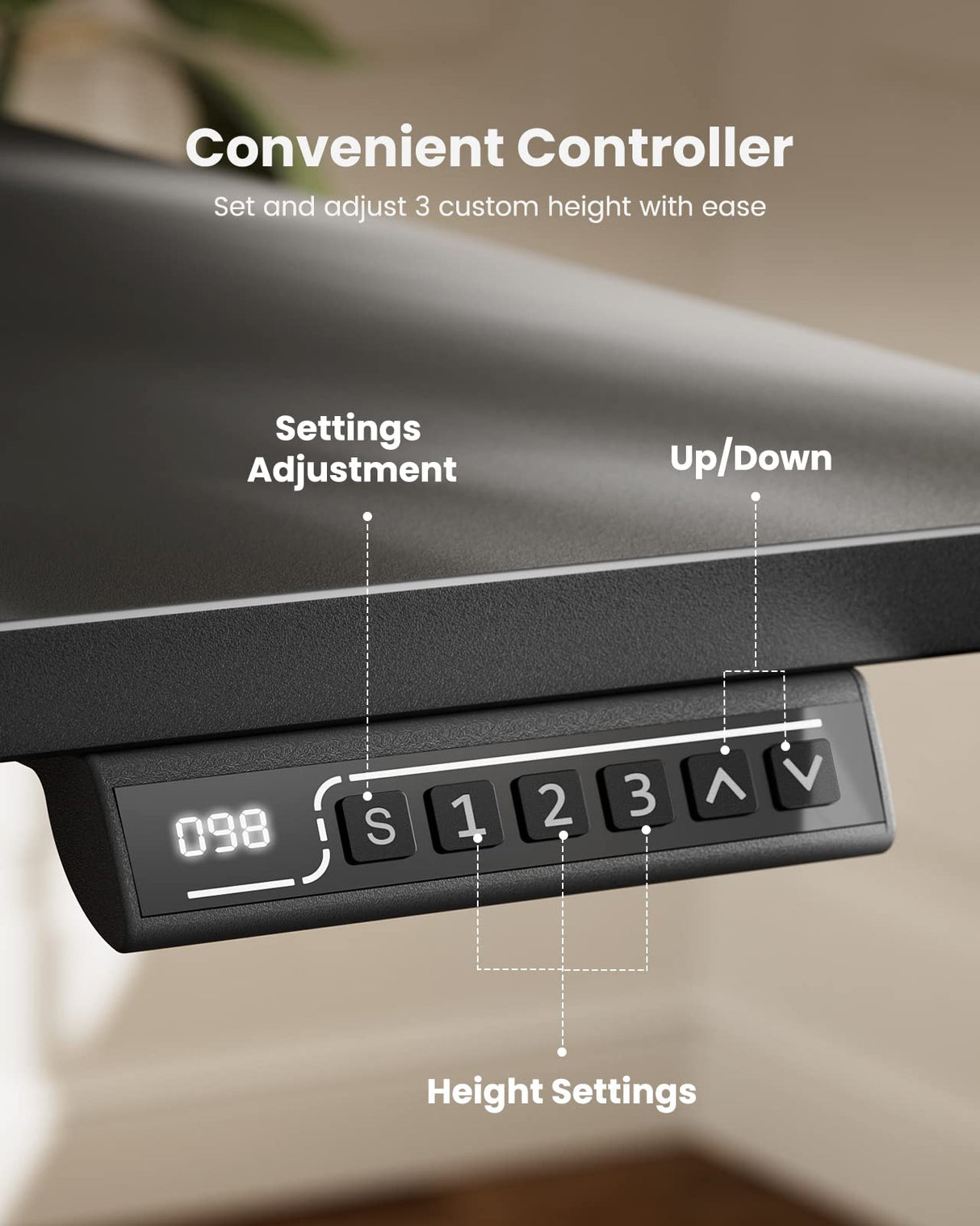 Marsail Standing Office Desk,Adjustable Heights,Stand Up Desk,63x24 Inches Desktop Sit Stand Home Office Gaming Computer Desk with 4 Memory Presets,Headphone Hook,Cable Organizer,Black. Marsail