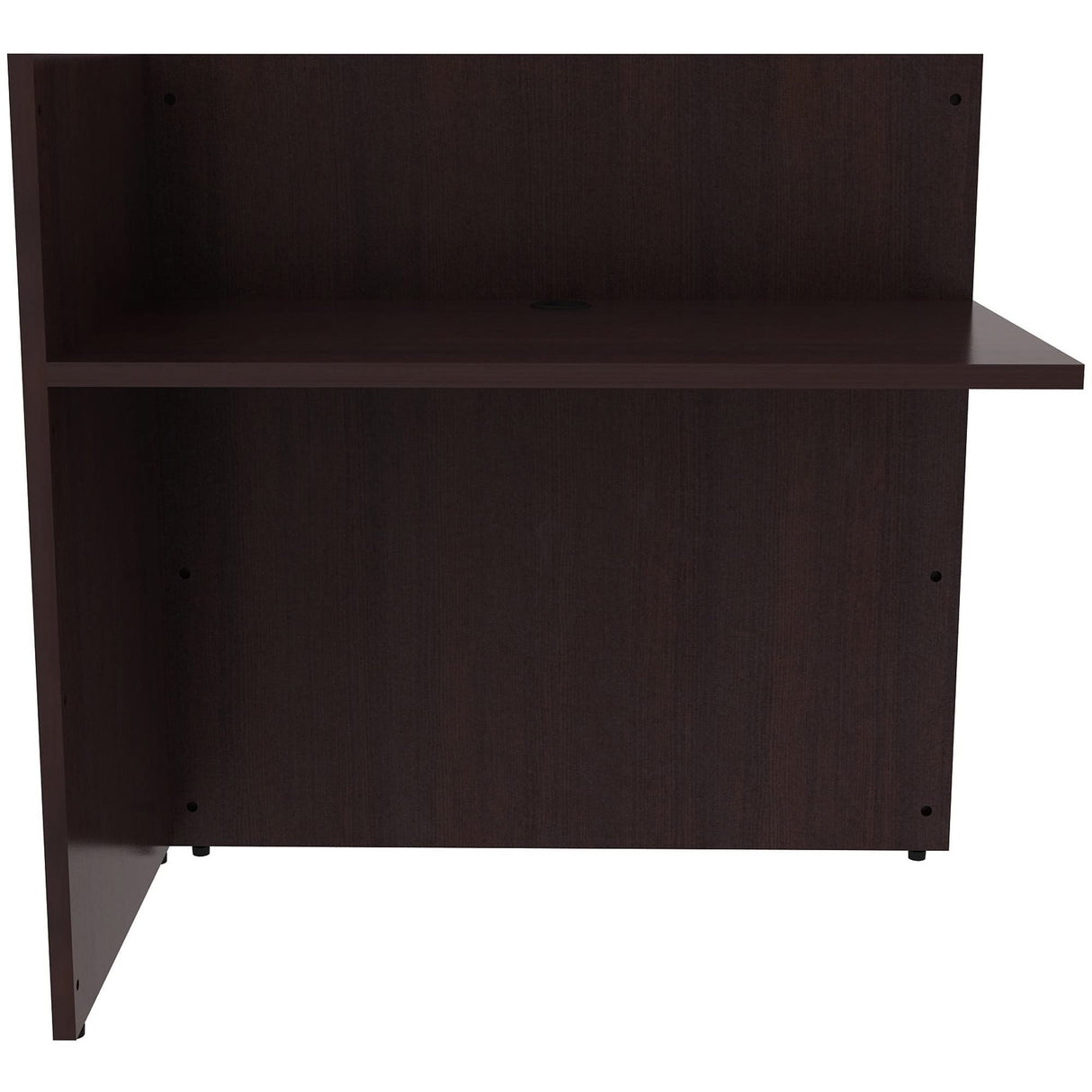 Lorell LLR18309 42 in. Laminate Contemporary Reception Desk Espresso Lorell