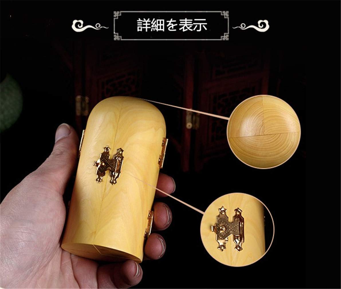 Ulalaza Boxwood Buddha Statue Solid Wood Carvings Carved Locker Box Sculpture Decoration Ulalaza