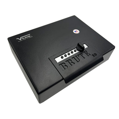 V-Line Ind. Brute XD Tactical Flat Black with Quick Access Simplex Lock with HD Lock Cover to Prevent Punch Through, Tactical Black