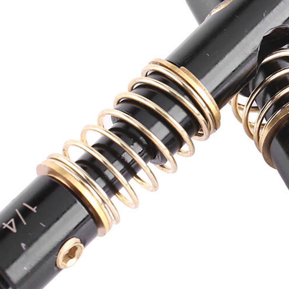 Yakamoz 2Pcs 1/4-Inch Hex Shank Center Drill Bit Set Door Window Cabinet Self Centering Hinge Tapper Core Hole Openning Puncher Bits Woodworking Tools 5mm 1/4'' YAKAMOZ