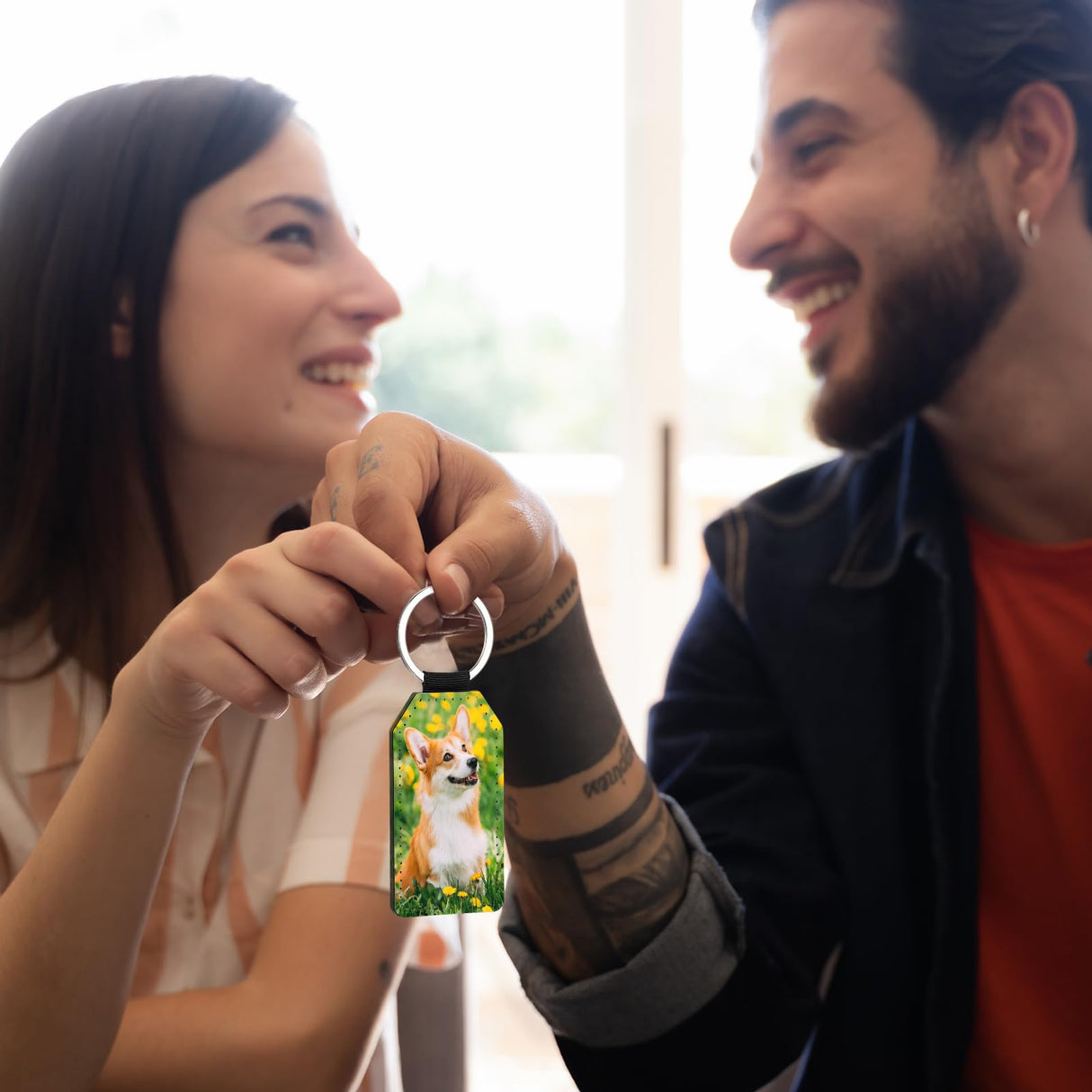 Talltalk 20 Pcs Leather Keychain Blanks Bulk Sublimation Keychain Blank PU Leather Glitter Heat Transfer Keyring(Black) Talltalk