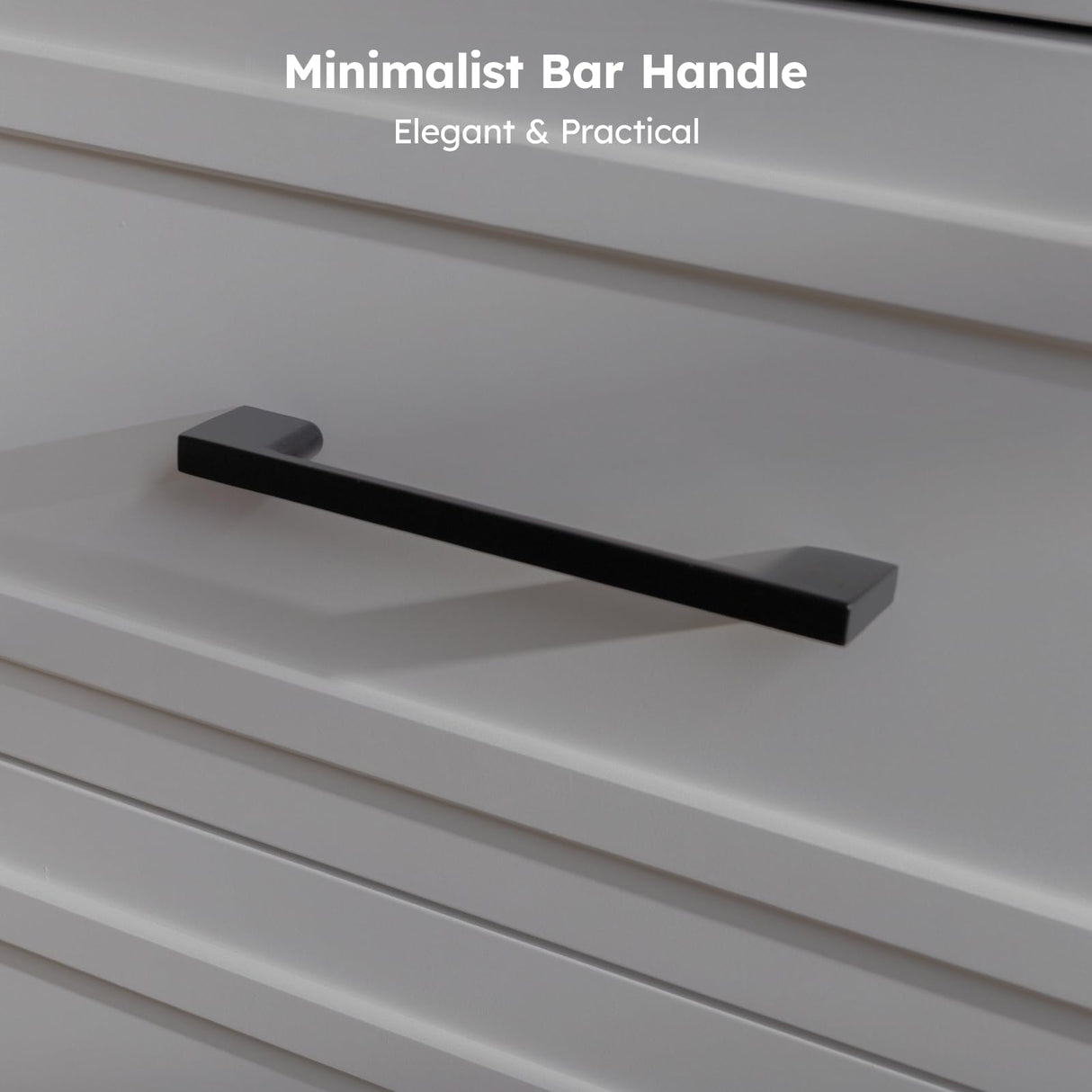 BERRY NEST Farmhouse Dresser for Bedroom, 6 Drawer Dresser with Unique Solid Wood Legs, Modern Wide Chest Dressers for Clothes, Closet, Living Room, Grey BERRY NEST